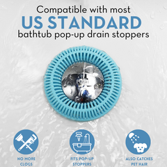 TubRing, Tub Drain Protector for Pop-Up Stopper