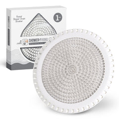 Ultra ShowerRing, Walk-In Shower Drain Protector - White