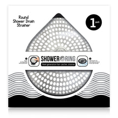 Ultra ShowerRing, Walk-In Shower Drain Protector - Black