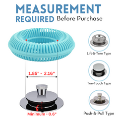 TubRing, Tub Drain Protector for Pop-Up Stopper