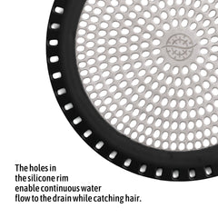 Ultra ShowerRing, Walk-In Shower Drain Protector - Black