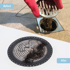 Ultra ShowerRing, Walk-In Shower Drain Protector - Black