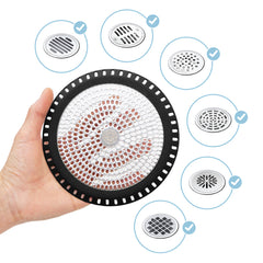 Ultra ShowerRing, Walk-In Shower Drain Protector - Black