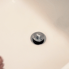 TubRing, Tub Drain Protector for Pop-Up Stopper - White