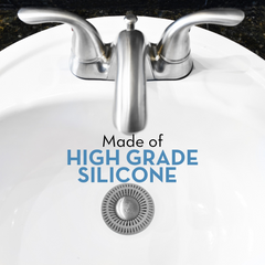 SinkRing, Bathroom Sink Drain Protector - Gray