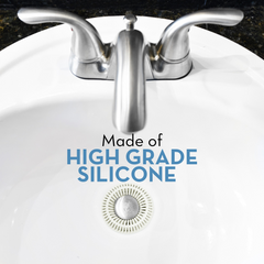 SinkRing, Bathroom Sink Drain Protector - White
