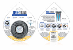 SinkRing, Bathroom Sink Drain Protector - Charcoal Gray