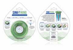 SinkRing, Bathroom Sink Drain Protector - Sage Green