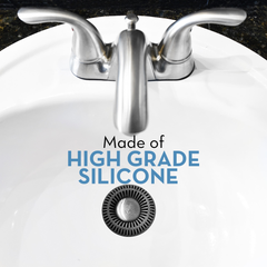SinkRing, Bathroom Sink Drain Protector - Charcoal Gray