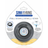 SinkRing, Bathroom Sink Drain Protector - Charcoal Gray