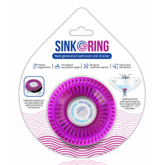 SinkRing, Bathroom Sink Drain Protector - Purple