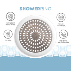 Flat Drain Combo for Bathtub & Bathroom Sink - White