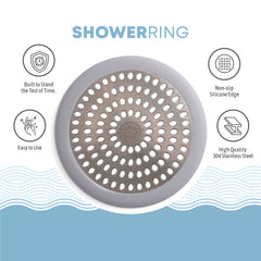 Flat Drain Combo for Bathtub & Bathroom Sink - Gray
