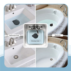 Flat Drain Combo for Bathtub & Bathroom Sink - Black