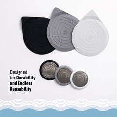 Flat Drain Combo for Bathtub & Bathroom Sink - Black