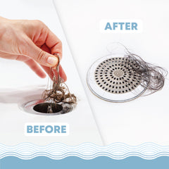 Flat Drain Combo for Bathtub & Bathroom Sink - White