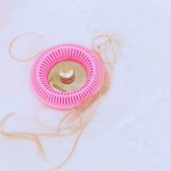 TubRing, Tub Drain Protector for Pop-Up Stopper - Charcoal Gray