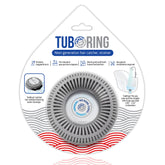 TubRing, Tub Drain Protector for Pop-Up Stopper - Gray