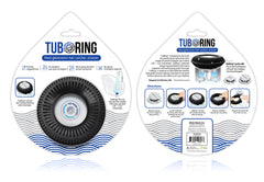 TubRing, Tub Drain Protector for Pop-Up Stopper - Black