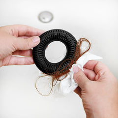 TubRing, Tub Drain Protector for Pop-Up Stopper - Black