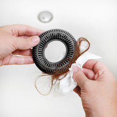 TubRing, Tub Drain Protector for Pop-Up Stopper - Charcoal Gray