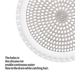 Ultra ShowerRing, Walk-In Shower Drain Protector - White