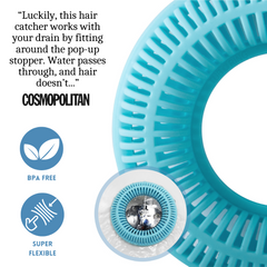 TubRing, Tub Drain Protector for Pop-Up Stopper - SkyBlue