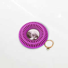 SinkRing, Bathroom Sink Drain Protector - Purple