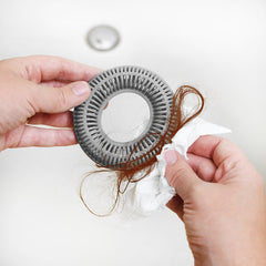 TubRing, Tub Drain Protector for Pop-Up Stopper - Gray