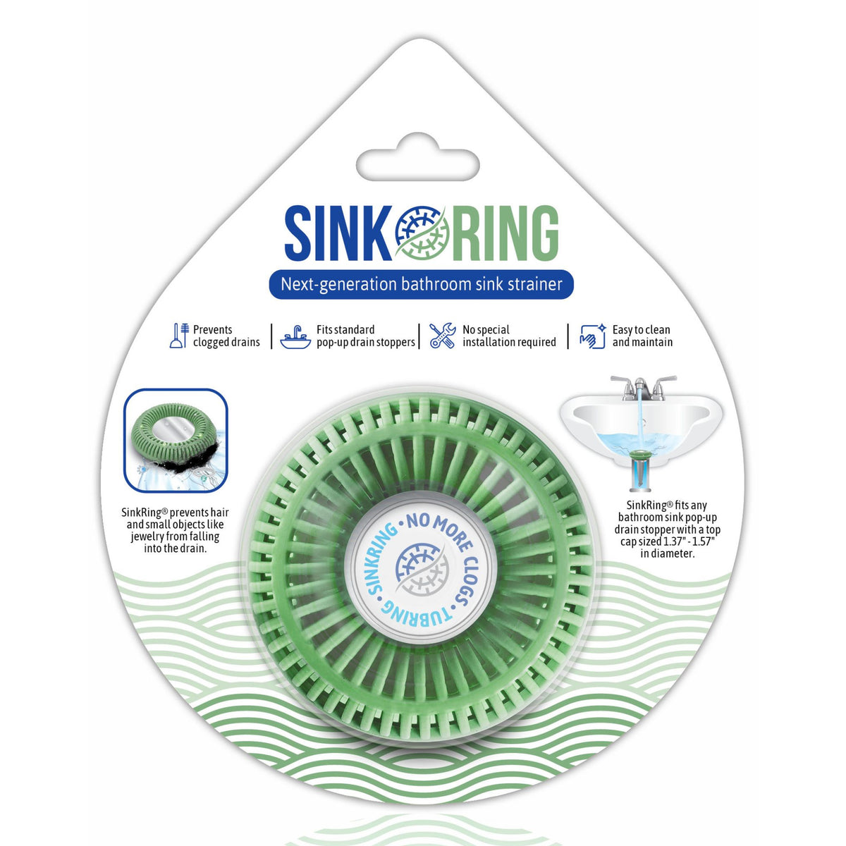 SinkRing, Bathroom Sink Drain Protector