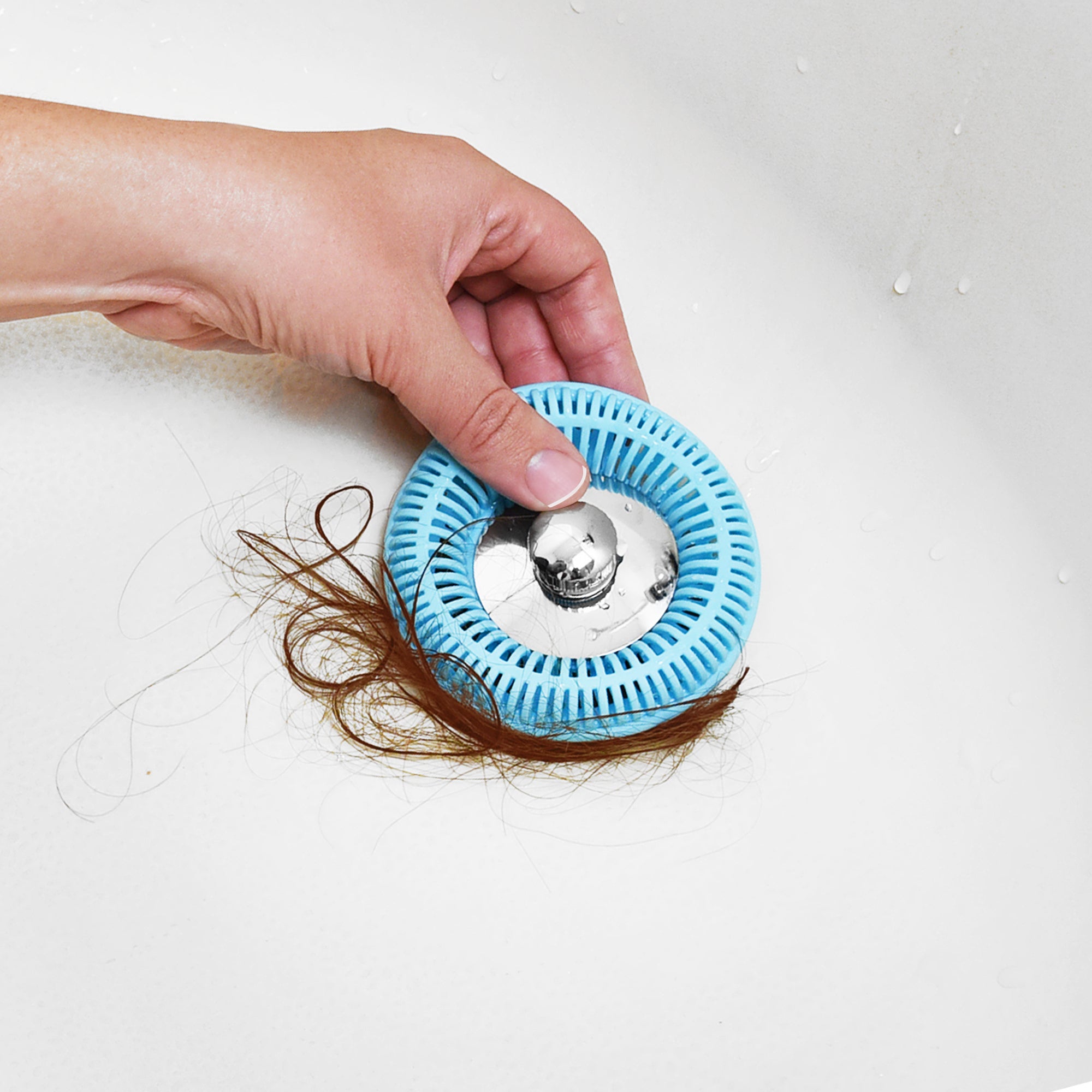 SINKRING The Ultimate Bathroom Sink Drain Protector Hair Catcher