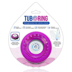 TubRing, Tub Drain Protector for Pop-Up Stopper - Purple